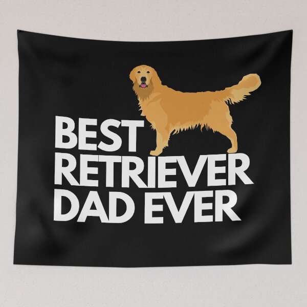 Item preview, Best golden retriever dad ever quote Funny retriever dad saying designed and sold by OneTimeEngineer.