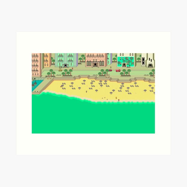 Item preview, Earthbound Summers Map designed and sold by Gin  Neko.