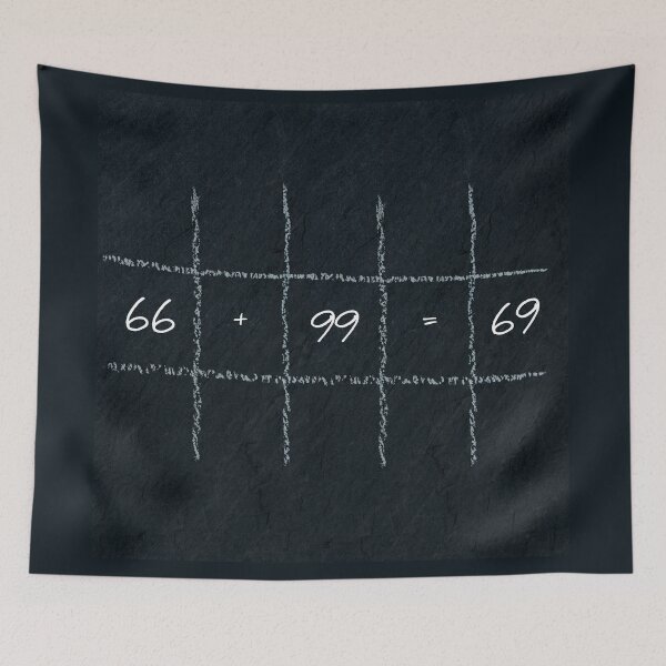 Item preview, 66+99=69 Classic Funny Meme Math // Playful Math // Enjoying Math // Lets Play with numbers designed and sold by BLOOMY trends.