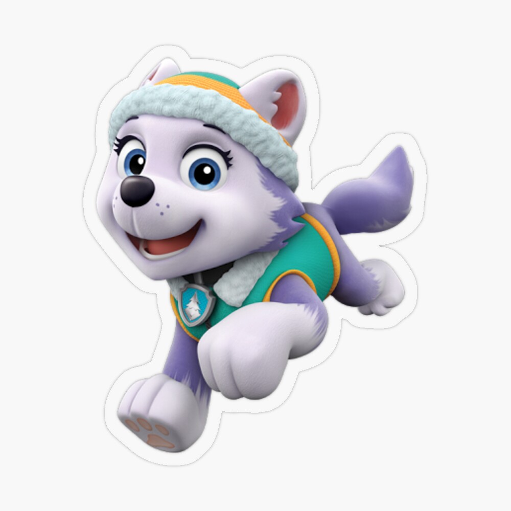 Everest Paw Patrol Sticker for Sale by SandaruNithesha  Paw patrol  stickers, Paw patrol birthday, Paw patrol birthday theme