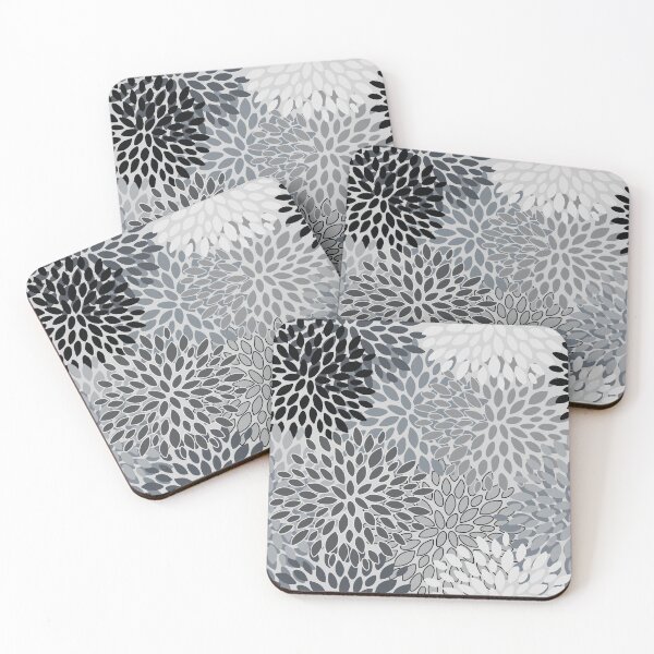 Item preview, Baesic Floral Grey Monochromatic designed and sold by Baesic Clothing Co..
