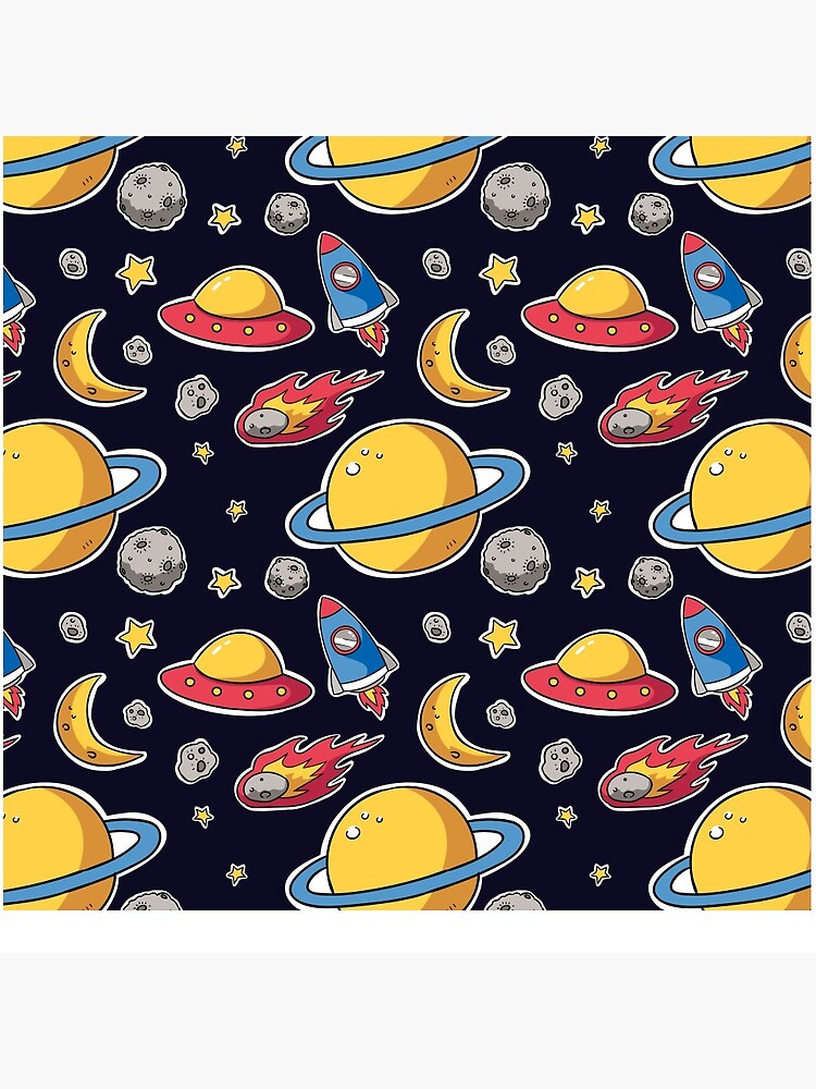 Discover Colorful Space Pattern Collection Pin