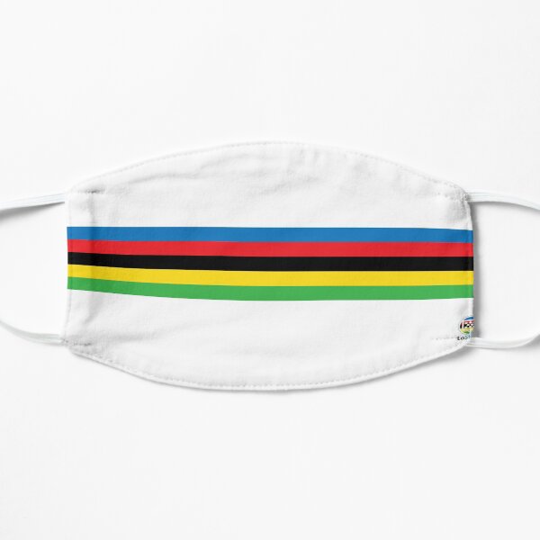 Cycling World Champion Rainbow Stripes Flat Mask