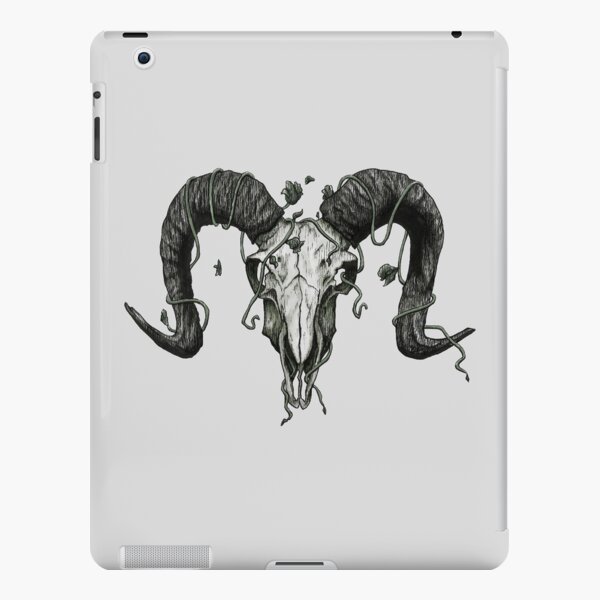 Dark Art Goat Head horns Sheep satanic black white for tattoo and clothing  illustration 25904674 Vector Art at Vecteezy