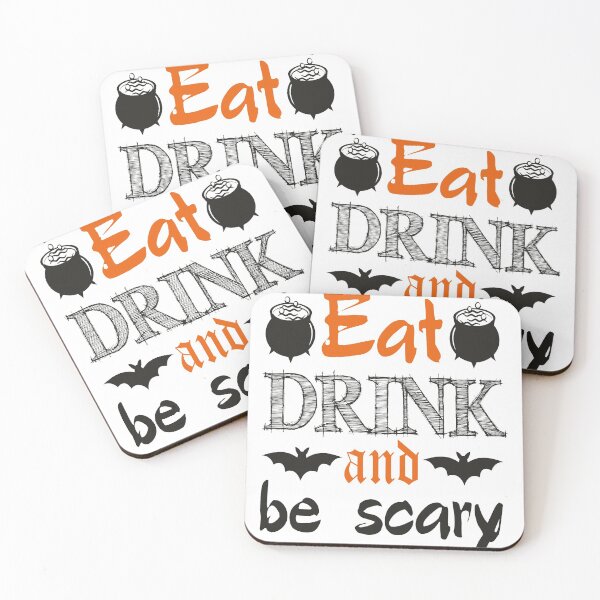 Item preview, Eat Drink And Be Scary Halloween designed and sold by KIWI200ART.