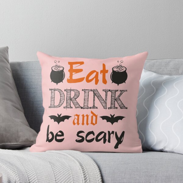 Item preview, Eat Drink And Be Scary Halloween designed and sold by KiwiArt 2020.