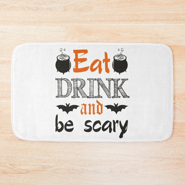 Item preview, Eat Drink And Be Scary Halloween designed and sold by KiwiArt 2020.