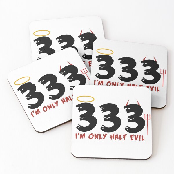 Item preview, 333 Half Evil Halloween shirt, halloween tee, halloween costume, hocus pocus, Boo, ghost, ghost costume, fall shirt, ghost shirt, scary, spooky art  designed and sold by Nrlifecreations.