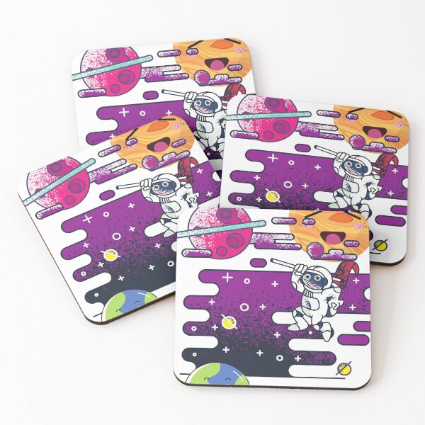 Item preview, Cute Astronaut Soaring through Trippy Space Galaxy designed and sold by burnettshirts.