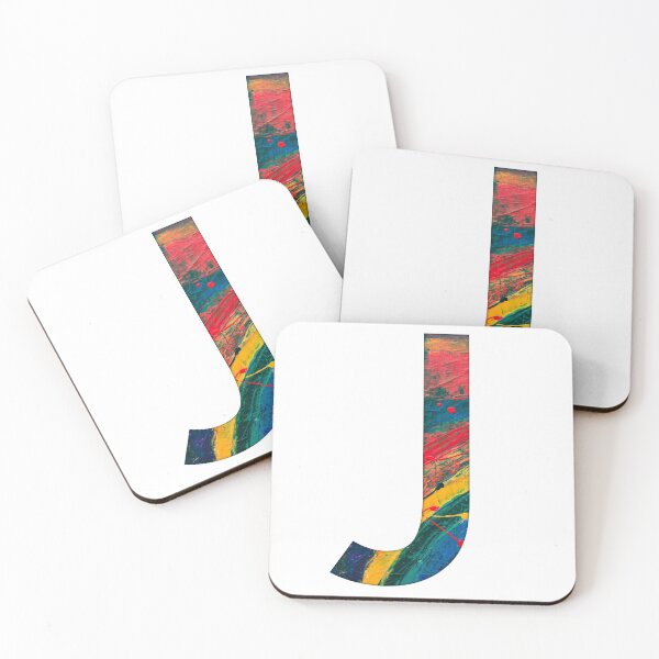 Item preview, Rainbow Paint Letter J designed and sold by Katherine Winner.