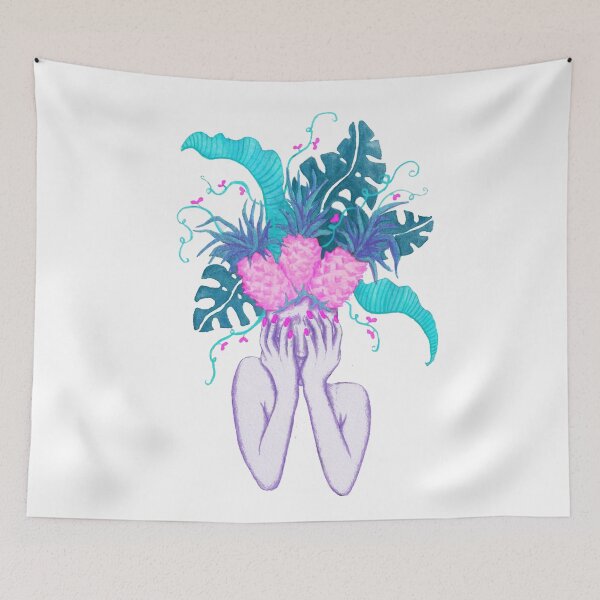 Item preview, Pineapples are in my head (dreamland inspired colourway) designed and sold by laurafinnegan.