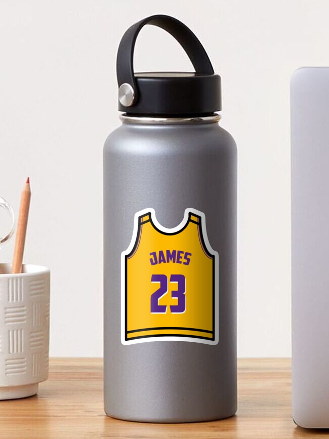 LeBron James - Lakers Jersey Sticker for Sale by GammaGraphics