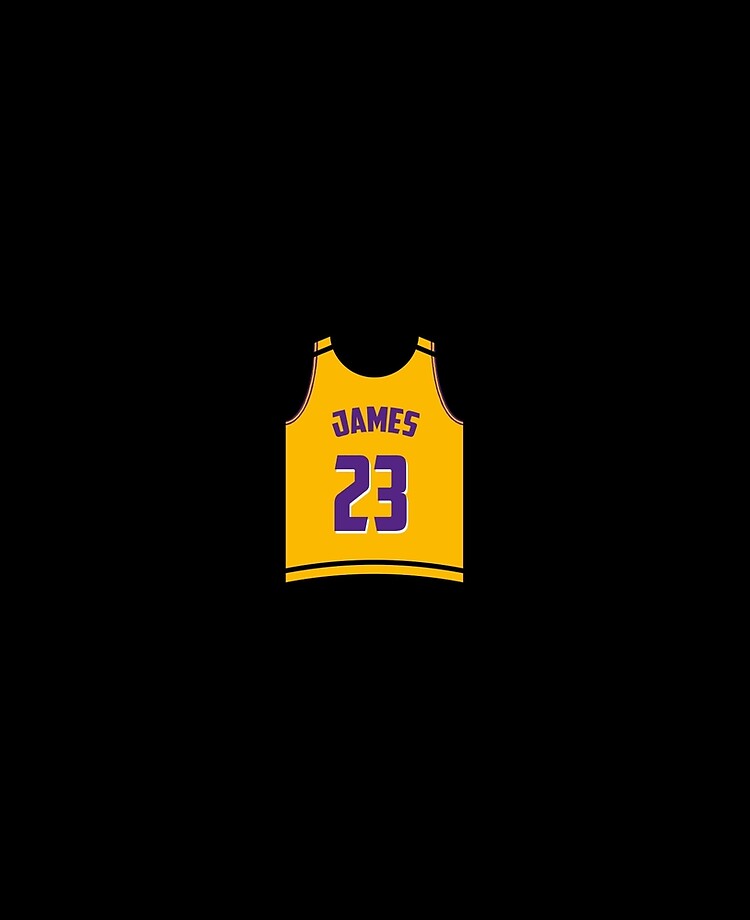 LeBron James - Lakers Jersey Sticker for Sale by GammaGraphics