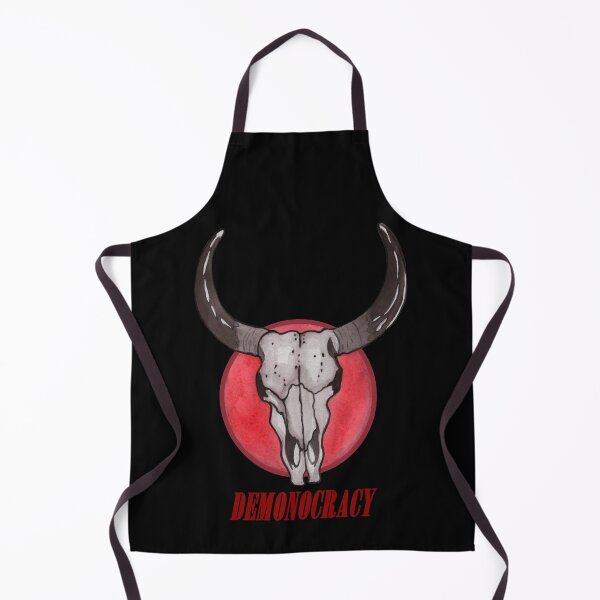 Item preview, Demonocracy satanic cow skull designed and sold by susserain.