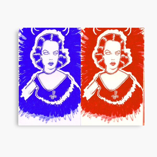 Item preview, Horn Girl #1 - Red & Blue designed and sold by ernestjramon.