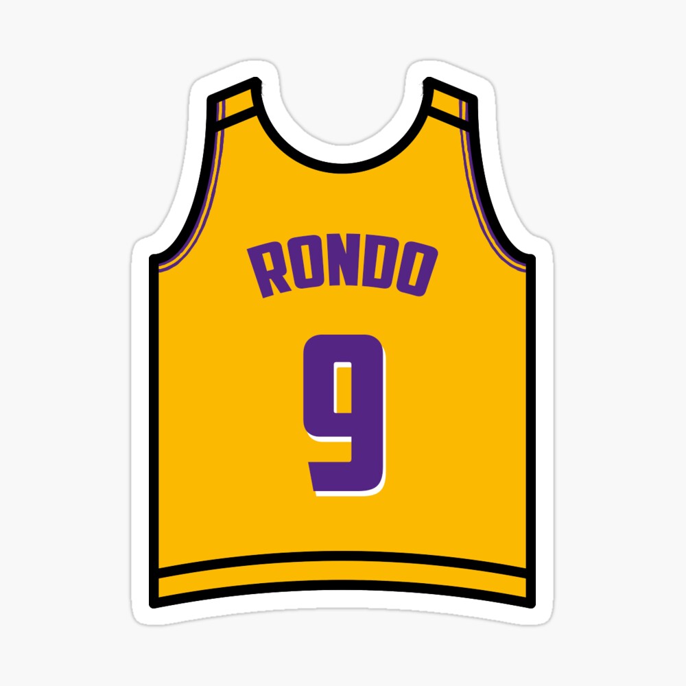 Rajon Rondo - Lakers Jersey Greeting Card for Sale by GammaGraphics