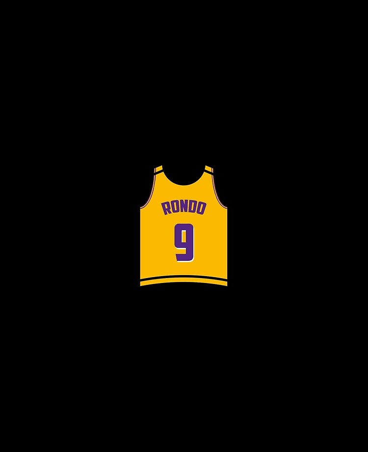 Rajon Rondo - Lakers Jersey Sticker for Sale by GammaGraphics