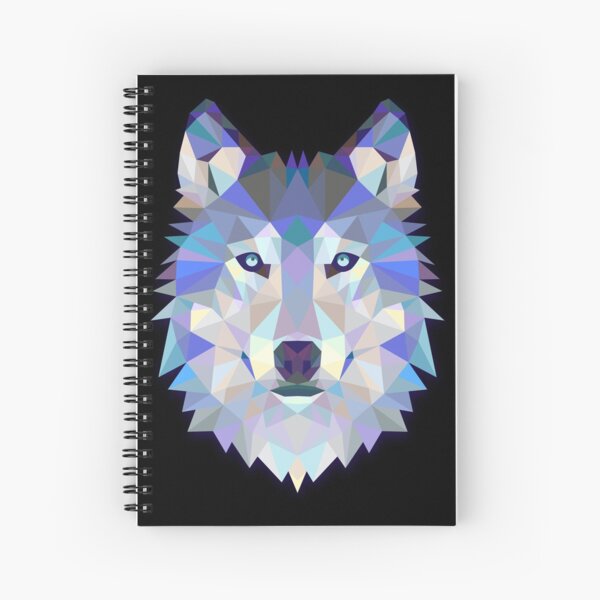 Cool Colorful Wolf Spiral Notebook