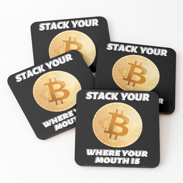 Item preview, Stack your BTC Black Edition designed and sold by ThreadsByCampion.