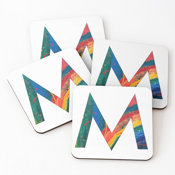 Item preview, Rainbow Paint Letter M designed and sold by Katherine Winner.