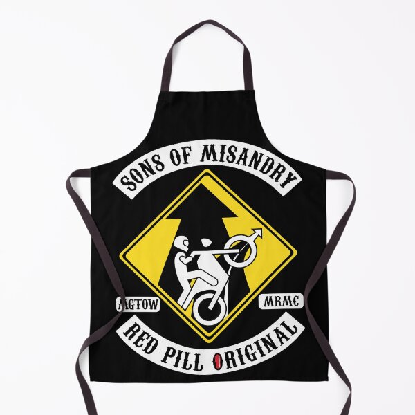 Item preview, Sons of Misandry Red Pill Original MGTOW MRMC - Kutte designed and sold by RedPillGarage.