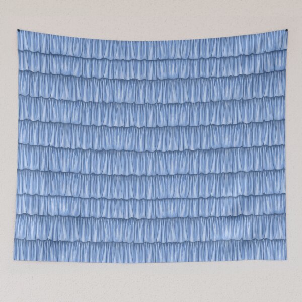 Item preview, Delft Blue Ruffles designed and sold by Sharilea.