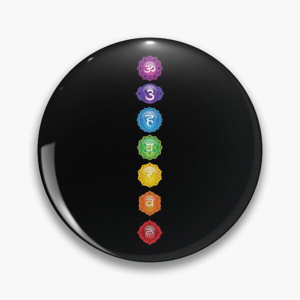 Item preview, Seven Chakra Symbols - BlackBG designed and sold by serenaking.