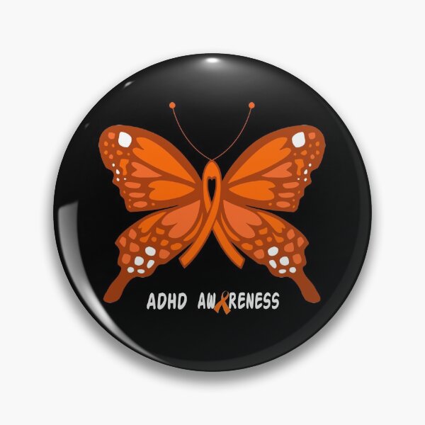 Vista previa del artículo con la obra «MARIPOSA DE CONCIENCIA DEL TDAH», diseñado y vendido por sadik84.