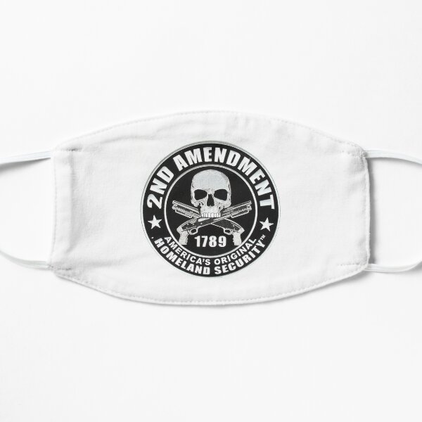 2nd Amendment Skull Flat Mask