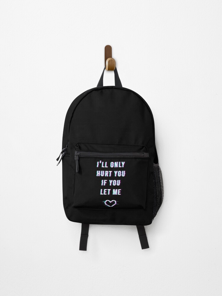 Quote Billie Eilish when the party s over I ll only hurt you if you let me white Backpack by Alexandra GABER Redbubble