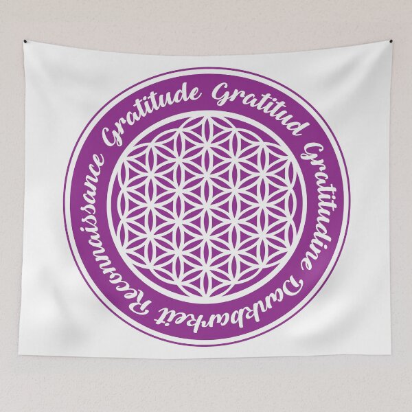 Item preview, Gratitude and Flower of Life designed and sold by marcosty.