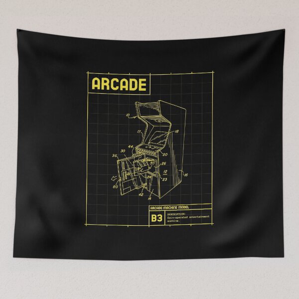 Item preview, Vintage Gamer Arcade designed and sold by clara wafik.