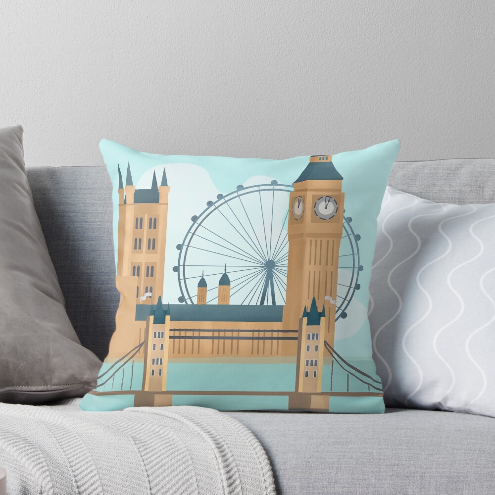 Item preview, Throw Pillow designed and sold by Peya.