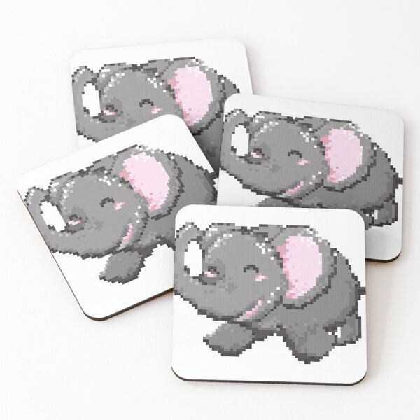Item preview, Elephant Pixel Happy designed and sold by freedom4life.