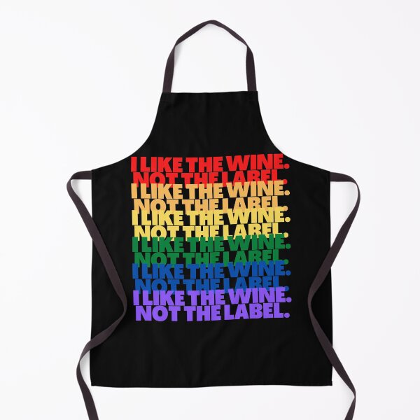 Item preview, "I Like The Wine. Not The Label" Schitts Creek Pride Print designed and sold by TopTrendNow.
