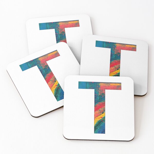 Item preview, Rainbow Paint Letter T designed and sold by Katherine Winner.