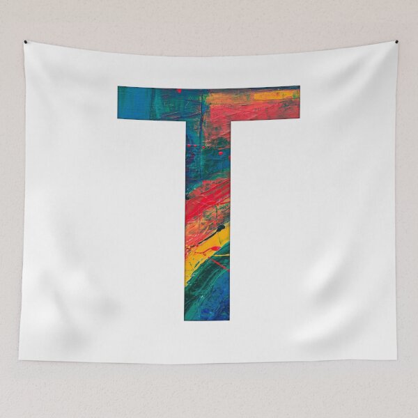 Item preview, Rainbow Paint Letter T designed and sold by Katherine Winner.