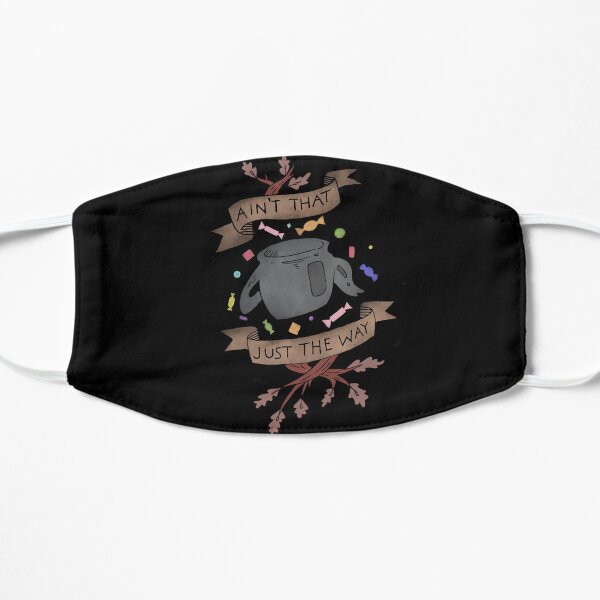 Ain't that just the way colored otgw greg quote black background Flat Mask