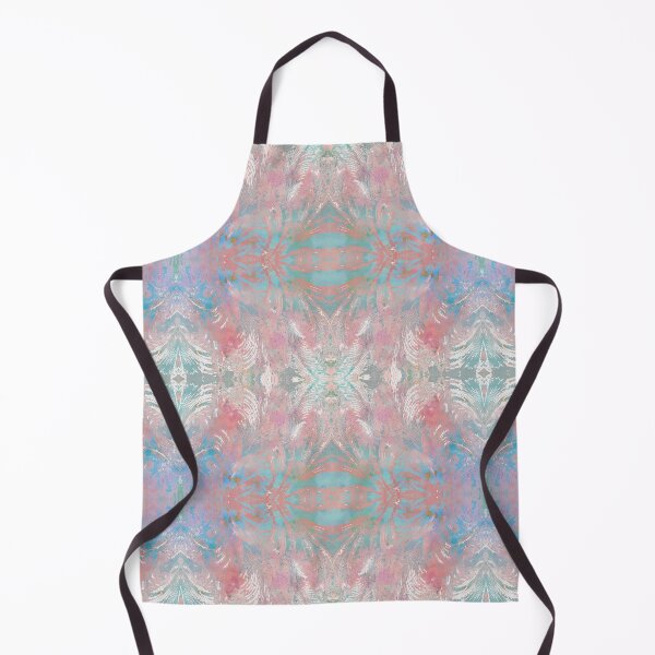 Item preview, Christmas Frost Pattern - Peach Aqua designed and sold by AndreaHelmArt.