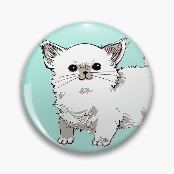 Item preview, Fluffy White Cat designed and sold by picayan.