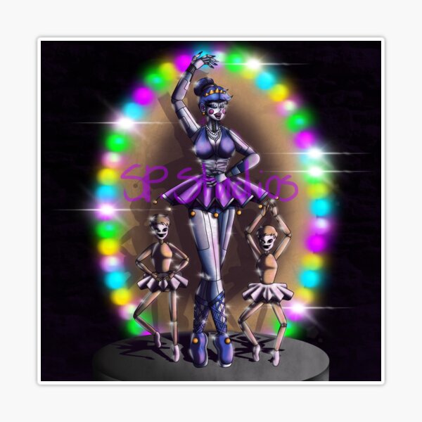 Pack Stickers Ballora, Chica, Freddy and Foxy fnaf SL Magnet for Sale by  akaruiyumme