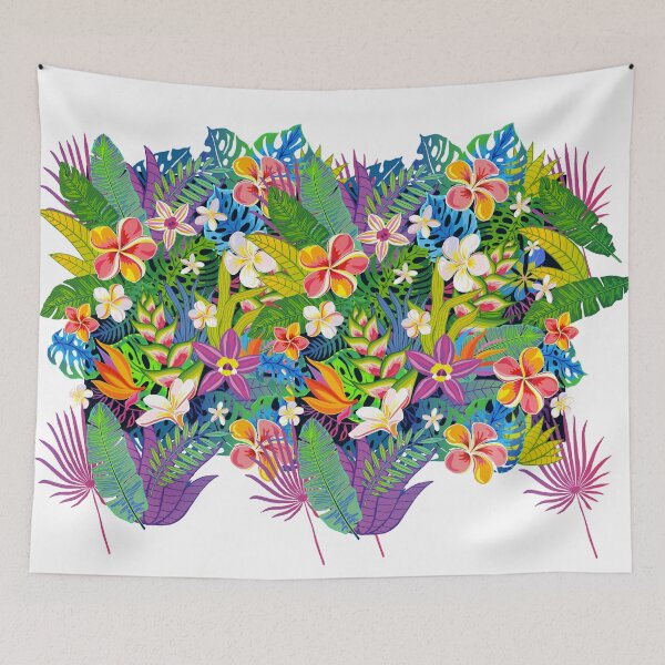 Item preview, Pattern Abstract Tropical Plants, Flowers, Leaves designed and sold by Marstore.