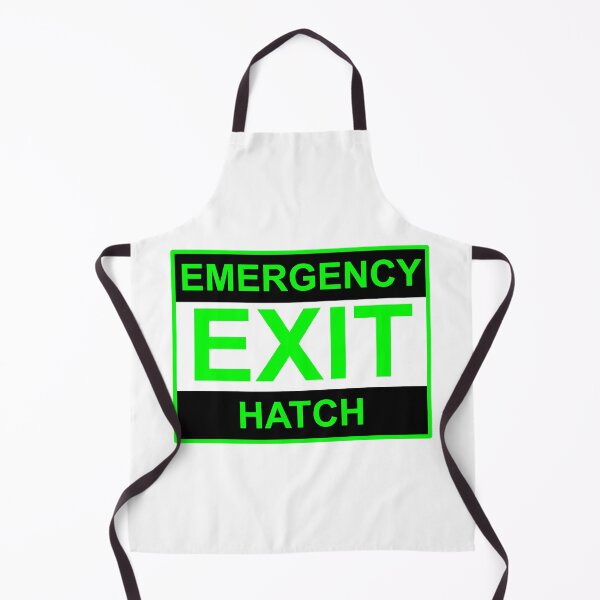 Item preview, Emergency Exit Hatch Sign Design Art Fun Ideas designed and sold by SumoShark.