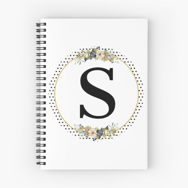 Item preview, Polka Dots Floral Wreath Bouquet Arrangement Monogram Letter S designed and sold by TheFamilyVan.