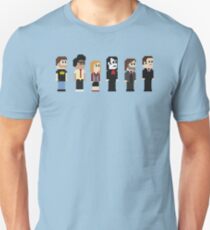 Camiseta ajustada Multitud de TI de 8 bits
