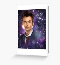 The 10th Doctor in Space Greeting Card