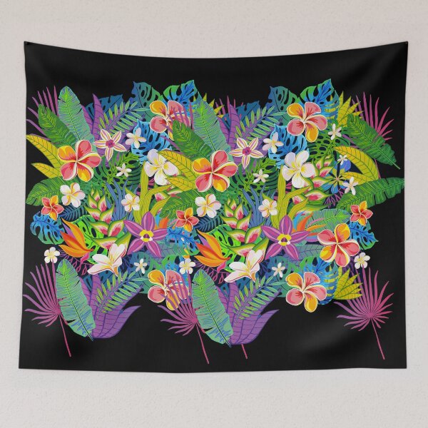 Item preview, Pattern Abstract Tropical Plants, Flowers, Leaves designed and sold by Marstore.