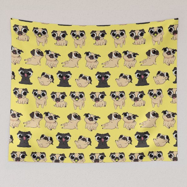 Item preview, Derpy Pugs Pattern  designed and sold by Iara-png.
