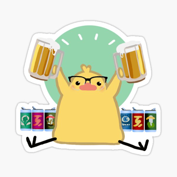 Beer Brewer Birdblob for Jason Sticker
