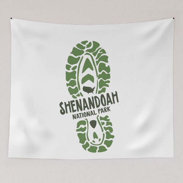 Item preview, Shenandoah National Park Virginia VA Hiking Boot Print designed and sold by palmettodigital.